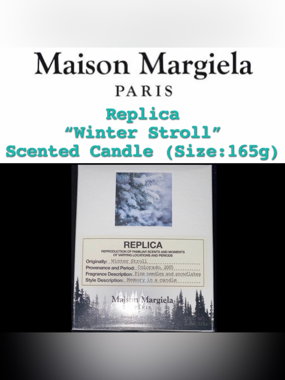 Maison Margiela - REPLICA “Winter Stroll” Candle (Limited Edition) - New/Sealed